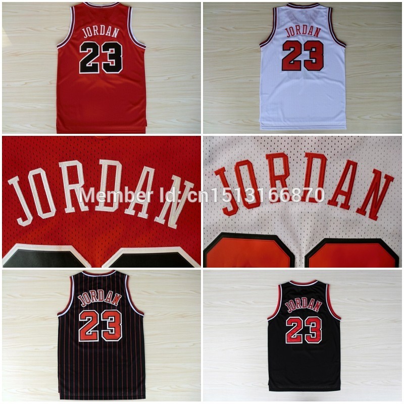 23 Ŭ  , Ŭ    ȭƮ Ʈ   ڼ ΰ ũ S-XXL/23 Michael Jordan Jersey,Michael Jordan Red Black White Stripe Basketball Jerseys Embro